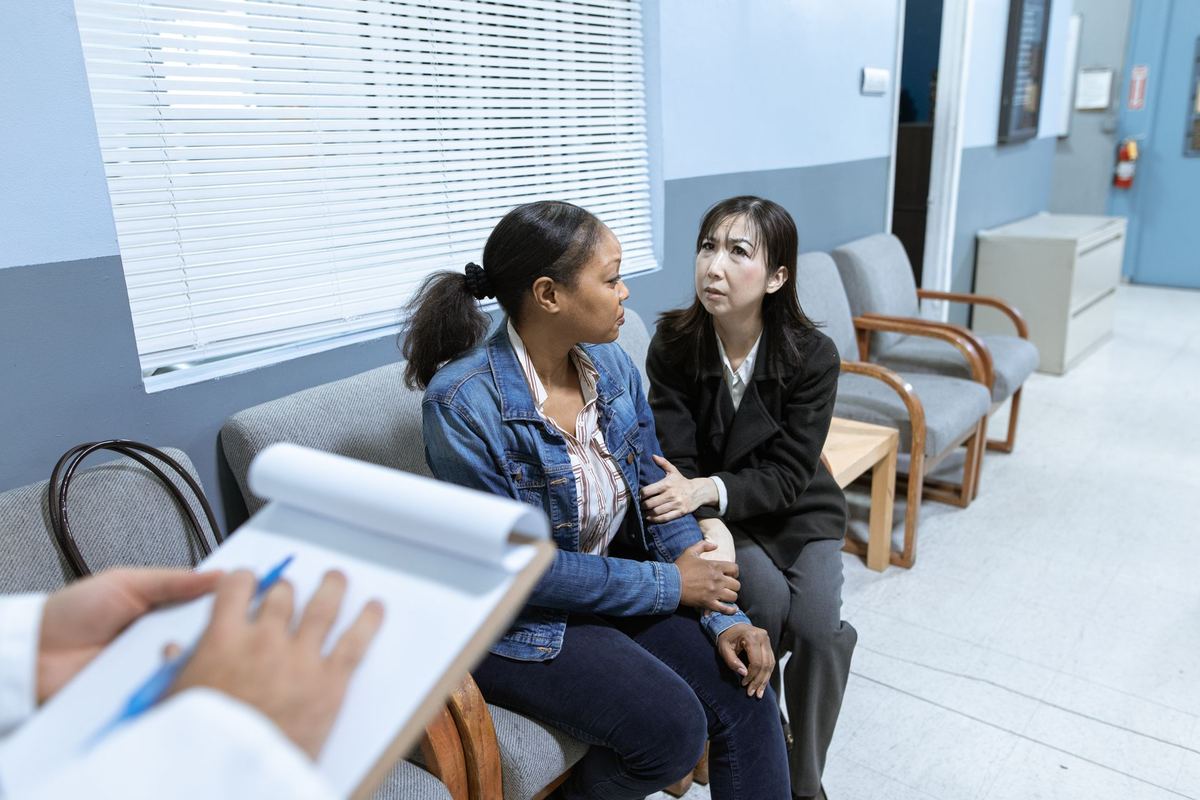 A hospital waiting area